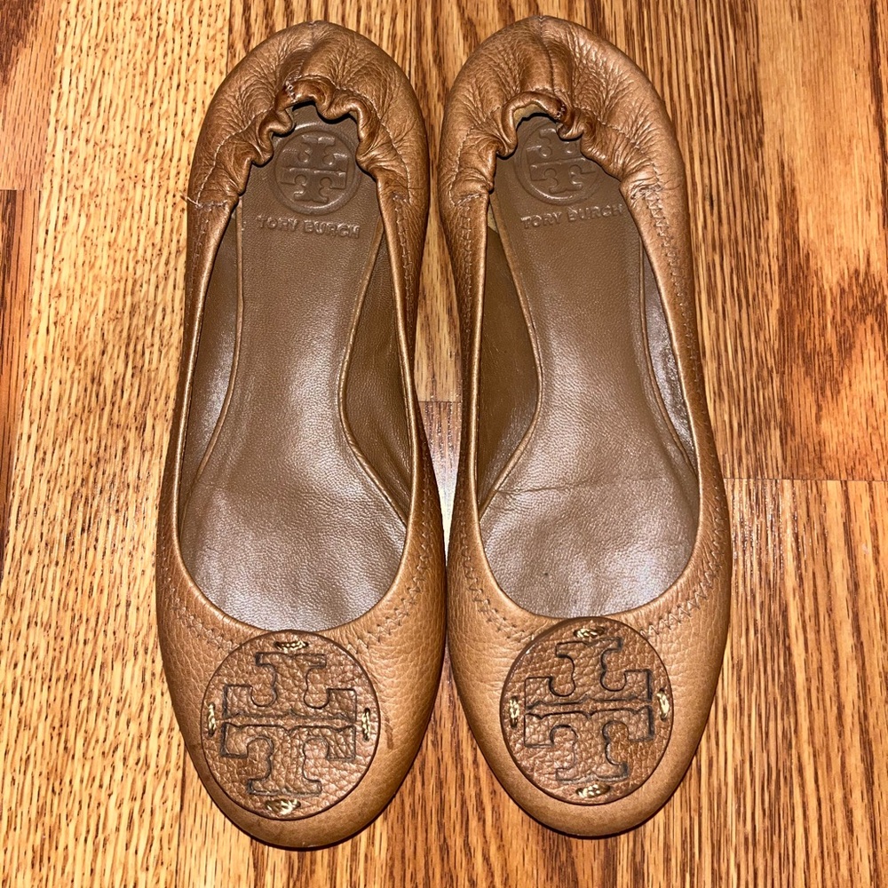 Tory Burch Women's Tan Ballet Flats Size 7